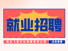 【就業(yè)招聘】湖北飛音文化傳媒有限公司·武漢新華就業(yè)招聘信息