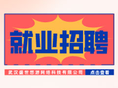 【就業招聘】武漢盛世悠游網絡科技有限公司·武漢新華就業招聘信息